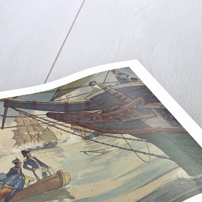 Book Illustration of the Battle of Lake Erie by E. Boyd Smith