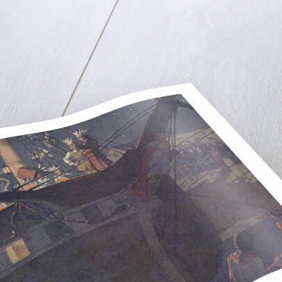 Book Illustration of the Boston Tea Party by E. Boyd Smith