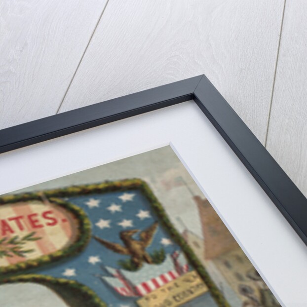 19th-Century Illustration of Uncle Sam and Departing British Soldiers by Anonymous