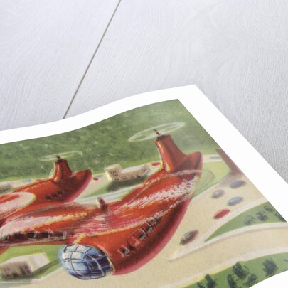 Biekens Pictorial Sticker with a Double Propeller Helicopter by Anonymous