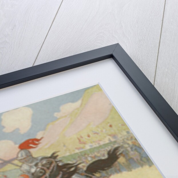 Book Illustration of Captain John Smith Jousting by E. Boyd Smith