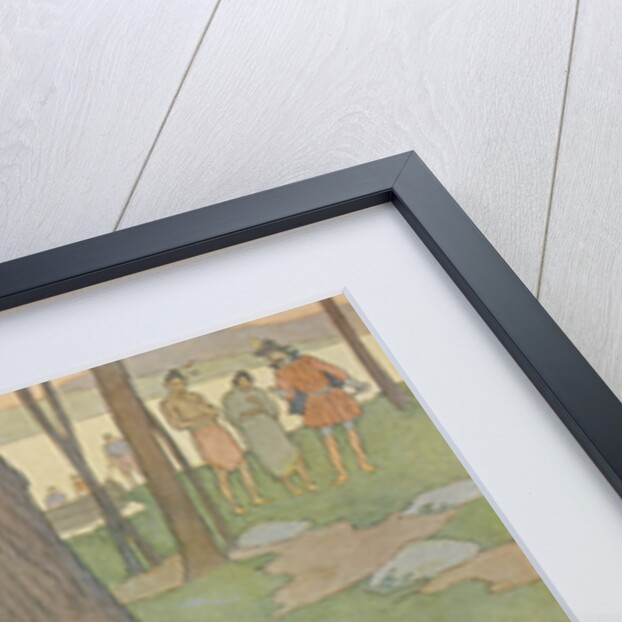 Book Illustration of Pocahontas Waiting in Woods by E. Boyd Smith