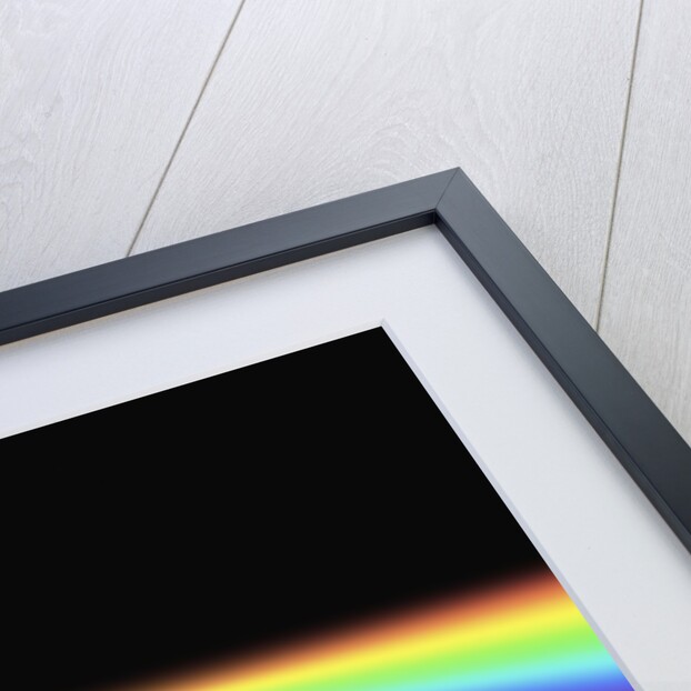 Light Beam Through Glass Prism by Anonymous