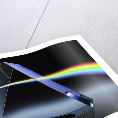 Light Beam Through Glass Prism by Anonymous