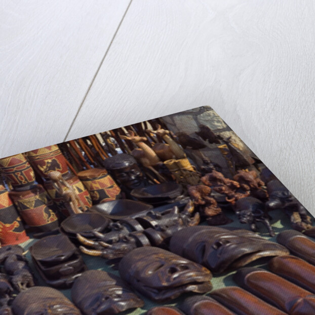 Wood Carvings at Bazaar by Anonymous