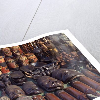 Wood Carvings at Bazaar by Anonymous