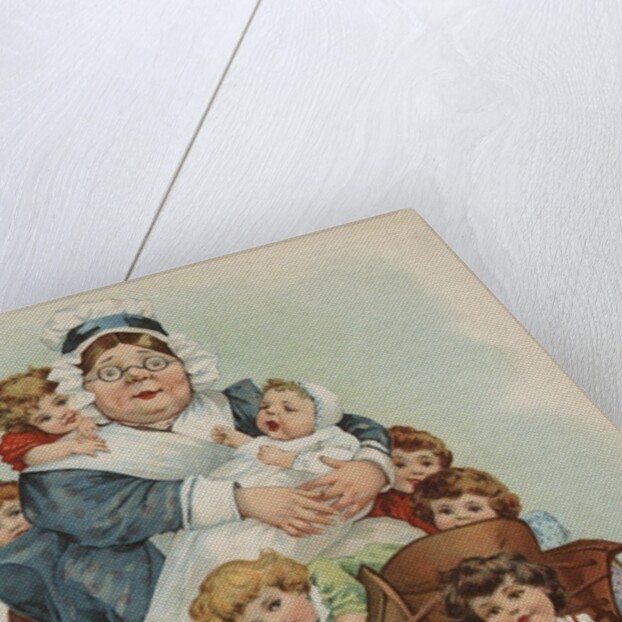 Trade Card with the Old Woman Who Lived in a Shoe by Anonymous