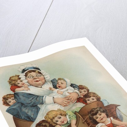 Trade Card with the Old Woman Who Lived in a Shoe by Anonymous