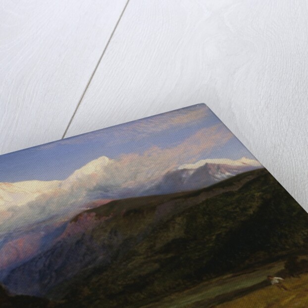 A View of Mont Blanc from Servoz, France by Henry Moore