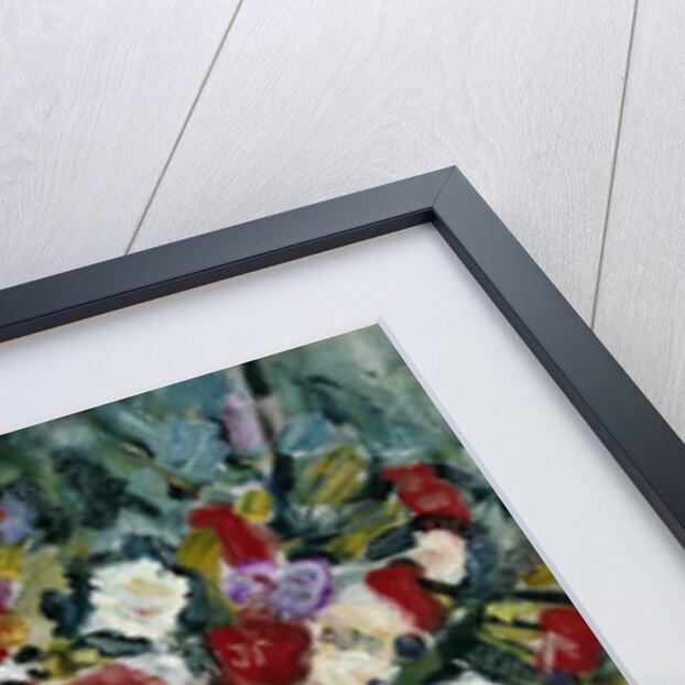 Still Life of Fruit and Flowers in a Vase by George Leslie Hunter