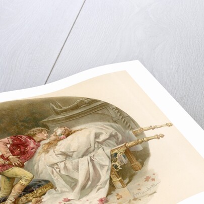 Illustration of Romeo Mourning Juliet by Ludovico Marchetti