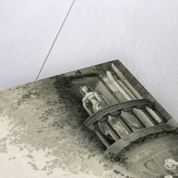 Illustration of Juliet on Her Balcony by Oreste Cortazzo