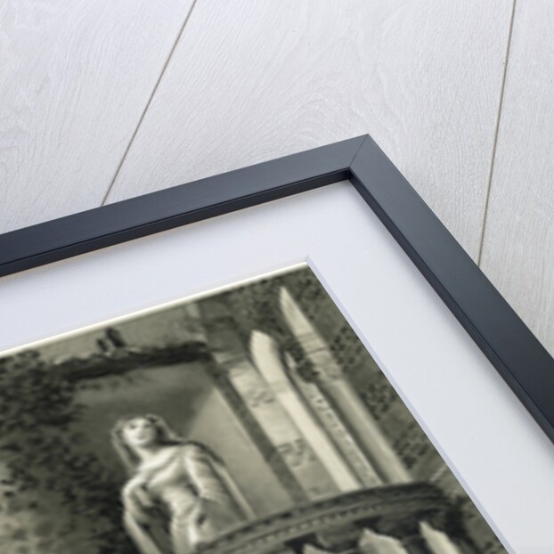 Illustration of Juliet on Her Balcony by Oreste Cortazzo