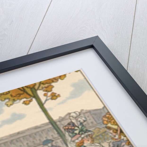 Illustration of Joachim Murat Walking in the Tuileries by Jacques Onfroy de Breville