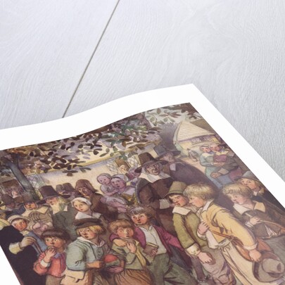 A Crowd of Eager and Curious Schoolboys by Hugh Thomson