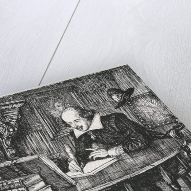 Illustration of William Shakespeare by Edmund J. Sullivan