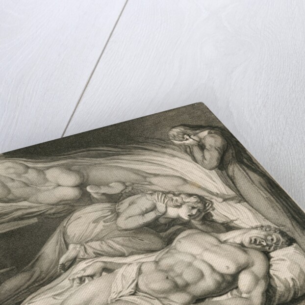 Death of the Strong Wicked Man by William Blake