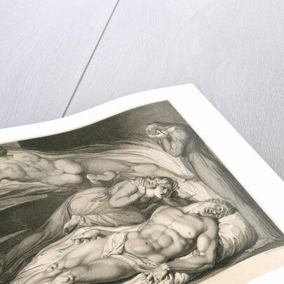 Death of the Strong Wicked Man by William Blake