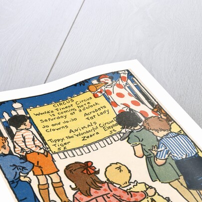 Illustration of Children Going to a Circus by Florence Hoopes