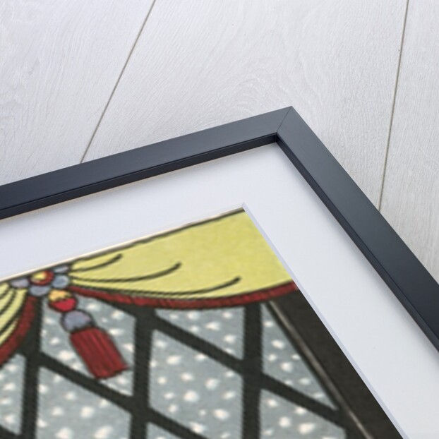 Book Illustration of the Queen in the Ebony Window by Bess Livings