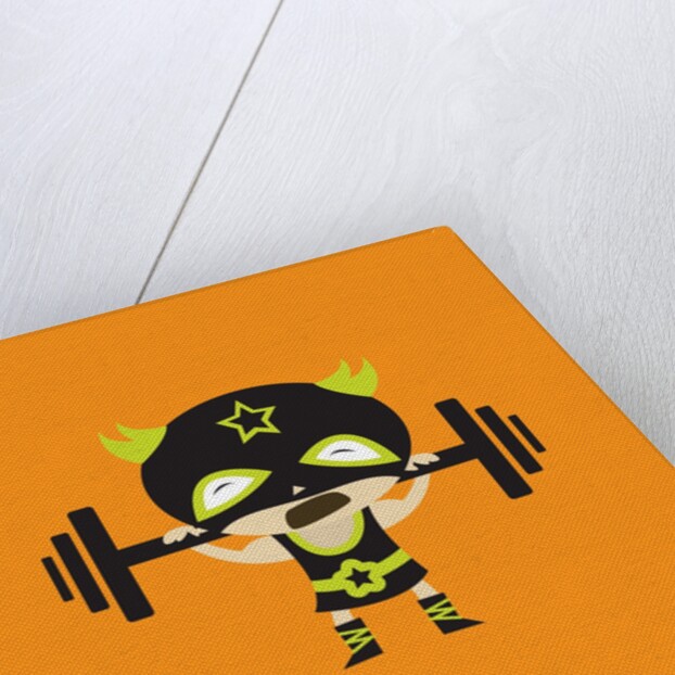 El Frijole Lifting Weights by Anonymous