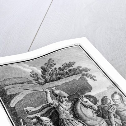 Illustration of Alcibiades Defending Socrates in a Fight by Anonymous