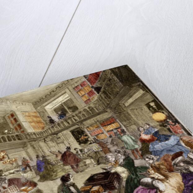Illustration of a Bookstore in Paris by Anonymous