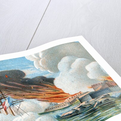 Illustration of the Battle of Bomarsund by Anonymous