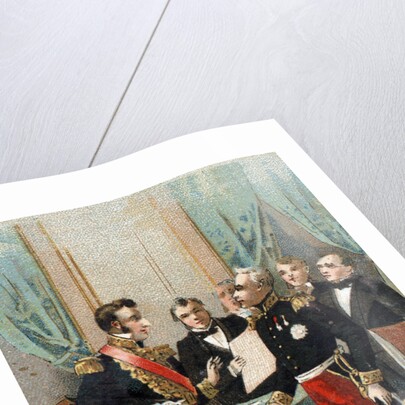 Illustration of the Marquis de Lafayette and the Duke of Orleans by Anonymous