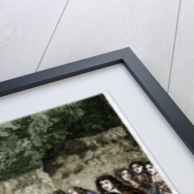 Illustration of Louis XIV in His Gardens at Versailles by Anonymous