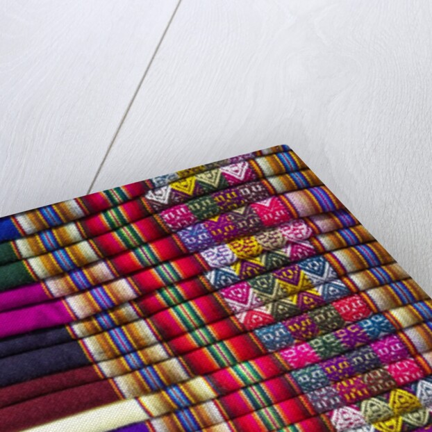 Colorful Peruvian Blankets by Anonymous