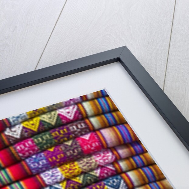 Colorful Peruvian Blankets by Anonymous