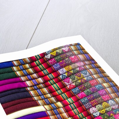 Colorful Peruvian Blankets by Anonymous