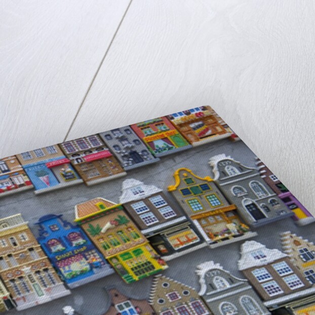 Refrigerator Magnets of Amsterdam Town Homes by Anonymous