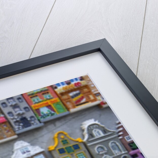 Refrigerator Magnets of Amsterdam Town Homes by Anonymous