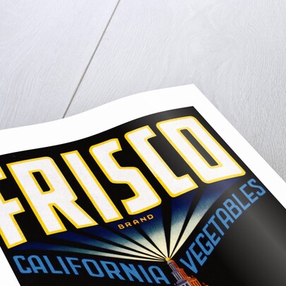 Frisco California Vegetables Crate Label by Anonymous