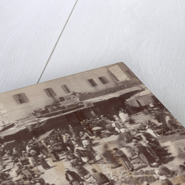 Busy Bazaar in Jaffa by Anonymous