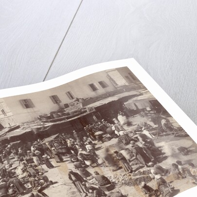 Busy Bazaar in Jaffa by Anonymous