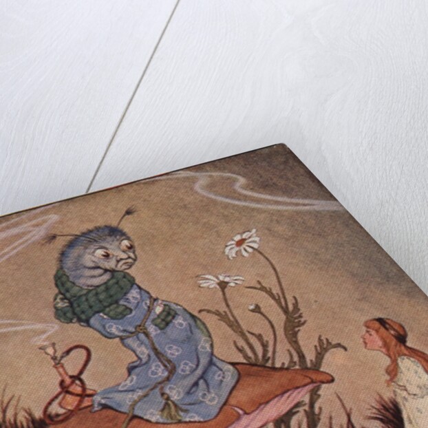 Illustration of Alice and the Caterpillar by Milo Winter
