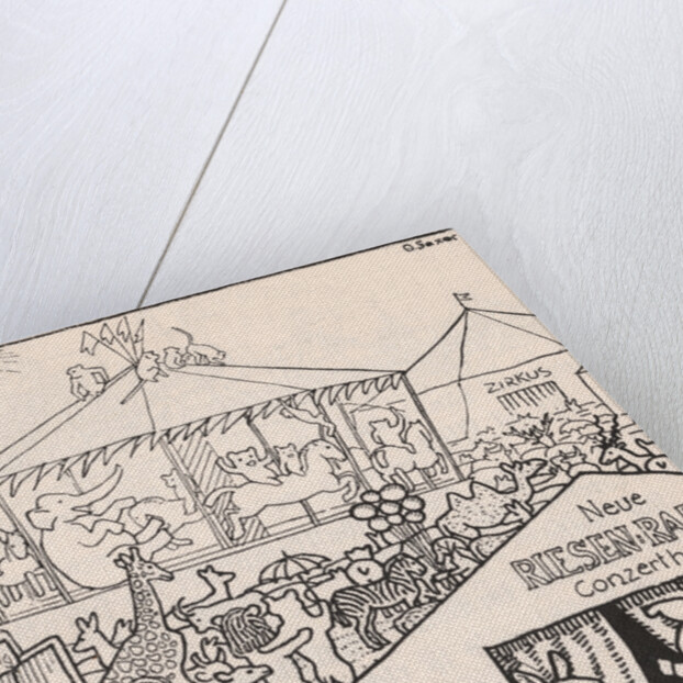 Illustration of a Circus Scene by Ernst Kreidolf