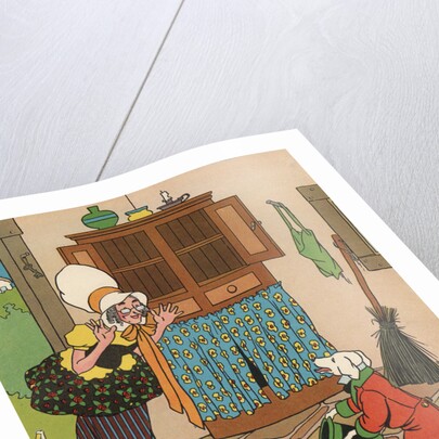 Old Mother Hubbard and Her Dog Illustration by William Donahey