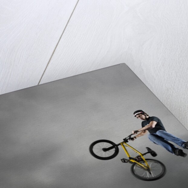BMX Biker Performing Tricks by Anonymous