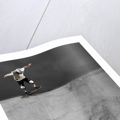 Skateboarder Performing Tricks by Anonymous