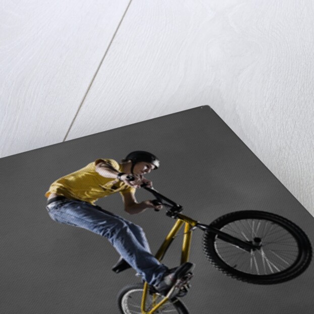 BMX Biker Performing Tricks by Anonymous