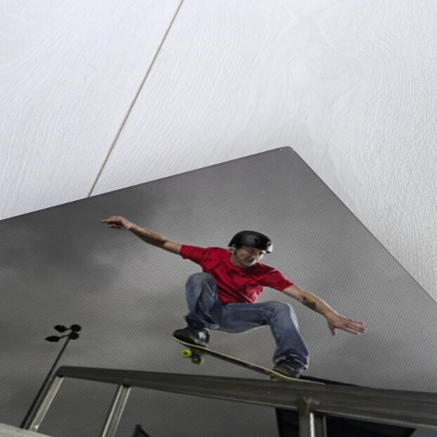 Skateboarder Performing Tricks by Anonymous
