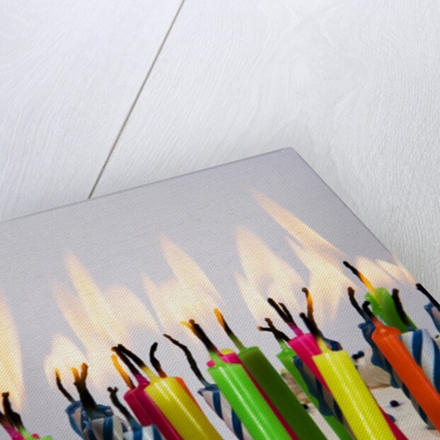 Burning Birthday Candles by Anonymous