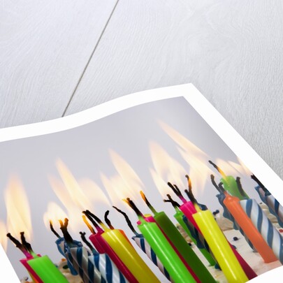 Burning Birthday Candles by Anonymous
