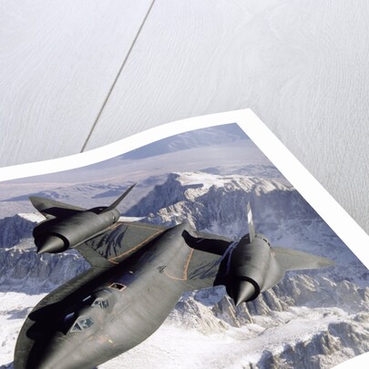 NASA SR-71 Research Aircraft in Flight by Anonymous