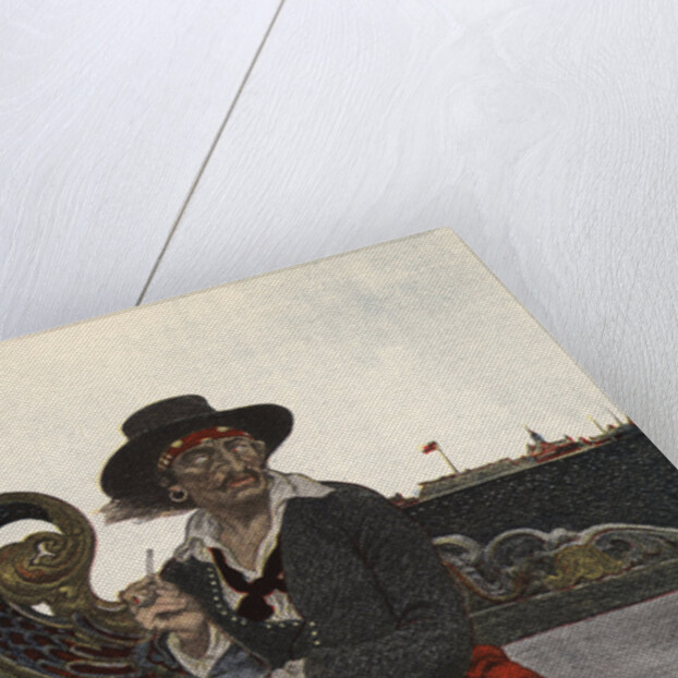 Kidd on the Deck of the Adventure Galley by Howard Pyle