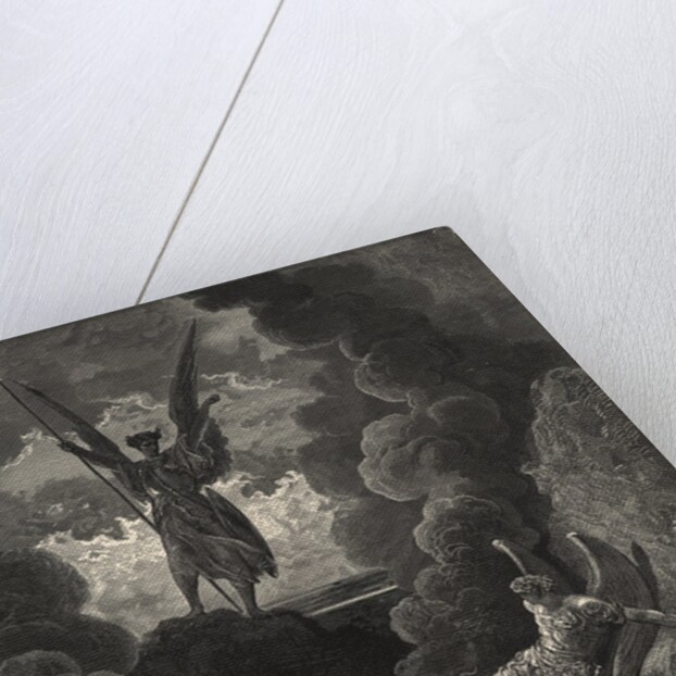 Forthwith Upright He Rears from off the Pool His Mighty Statureby Gustave Dore by Anonymous